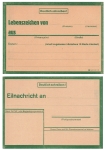 Lebenszeichen Karte Eilnachricht 2. Weltkrieg ungebraucht um 1944