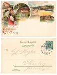 Leipzig Saxon-Thuringian Industry and Commerce Exhibition Private Postal Stationery 1897 Special Stamp 2.5.1897 