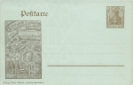 Leipzig 500 Years of University Private Postal Stationery 3 Pfennig Germania 1909 *