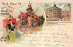 Leipzig Aug. Polich Geschäftshaus für Deutsche Mode Litho o 1897