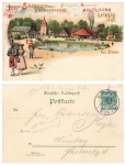 Leipzig Saxon-Thuringian industry and trade exhibition private postal stationery 1897 special cancellation May 27, 1897