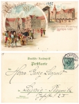 Leipzig Saxon-Thuringian Industry and Commerce Exhibition Private Postal Stationery 1897 Special Stamp April 24, 1897