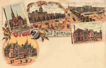 Leipzig Gruss aus ... Litho * um 1900