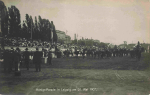 Leipzig Königsparade des Sächsischen Militär 31. Mai  1907 Echtfotokarte