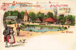 Leipzig Saechsisch Thueringische Industrie und Gewerbe Ausstellung 1897 Litho Nr 12