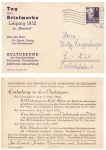 Leipzig Tag der Briefmarke 1952 Privatganzsache o Leipzig 10.3.1953