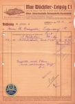 letterhead with company view Max Wachtler fabric factory 1935