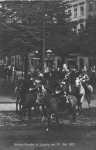 Leipzig Königsparade des Sächsischen Militär 31. Mai  1907 Echtfotokarte