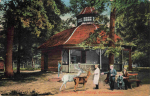 Leipzig Hirschpark Erfrischungspavillon o 1916