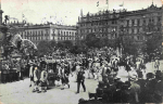 Leipzig Unversitätsfeier Festzug Karte 18 o 1908