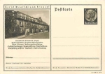 Get to know Germany! Bad Brambach Wandelhalle postal stationary 6 Pfennig Hindenburg brown * 1941
