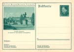 Get to know Germany! Wiesbaden Kochbrunnen postal stationary 6 Pfennig Ebert *around 1930