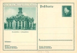 Get to know the Saar area! Saarbrucken Ludwigskirche postal stationary 6 Pfennig Ebert *around 1930