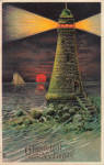 Leuchtturm Prägelitho o 29.2.1911