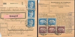 People's grove via Rochlitz country postmark on parcel card o 19.11.1943