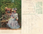 Lovers embossed litho *ca.1905 ​​​​​​​Series card 1517