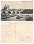 Limburg Lahn Cathedral with bridge o 14.09.1914