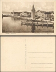 88131 Lindau, harbor with new train station, * approx. 1930
