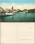 88131 Lindau, harbor with the bottom sea steamship 