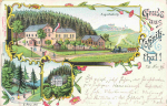 09575 Lößnitzthal Restaurant stop, lithograph, c. 1899