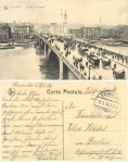 Beverloo Belgium military base stamp o January 31, 1916 on AK Londres