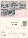 Lorenzdorf District Landsberg Warthe Gasthof Salomon Lithoo September 21, 1899