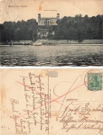 Loschwitz Dresden Albrechtsberg Castle with Elbe steamer Fuerst Bismarck o 4.9.1912