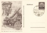 Lorraine 6 Pfennig Hindenburg stationary P242 In the fight for freedom Flak o Metz Stamp Day 1941