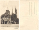 Lübeck Kanzleigebäude und Marienkirche *ca. 1920