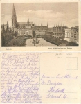 Lubeck Markt mit Marienkirche und Rathaus gebr. ca.1930