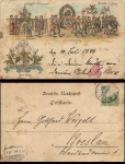 Lübeck Guss vom... Lübecker Volksfest o 21.7.1898