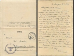 Air Gau Post Office Berlin Feldpost WW2 office L 31148 03/01/1941 from Norway