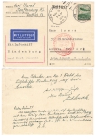 Airship Hindenburg map from Senftenberg to New York o Frankfurt May 6, 1936