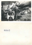 Luftwaffe German Wehrmacht with fighter plane private photo 87 x 59 *around 1940