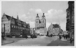 06886 Wittenberg Lutherstadt Markt und Stadtkirche * um 1930