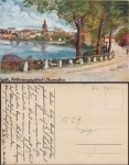 Lyck voting area East Prussia artist card * approx. 1920