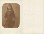 Girl with book real photo * ca. 1910