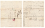Magdeburg invoice Gustav Hubbe as a folded letter with Michel 33 10 Pfennige o Magdeburg BHF June 25, 1875 to Plauen