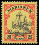 Marianen Deutsche Post Michel 11 * ungebraucht Kaiseryacht