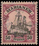 Marianen Deutsche Post Michel 14 o gestempelt Kaiseryacht