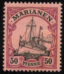 Marianen Deutsche Post Michel 14 * ungebraucht Kaiseryacht
