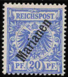 Marianen Deutsche Post Michel 4 II ** postfrisch Krone Adler