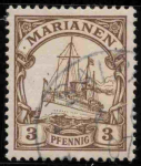 Marianen Deutsche Post Michel 7 o gestempelt Kaiseryacht