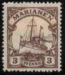 Marianen Deutsche Post Michel 7 * ungebraucht Kaiseryacht 