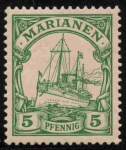 Marianen Deutsche Post Michel 8 * ungebraucht Kaiseryacht 