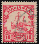 Marianen Deutsche Post Michel 9 o gestempelt Kaiseryacht