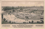 Markkleeberg: First Leipzig family pool – Artist's postcard by Hentschel, c. 1917