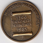08248 Markneukirchen 625 Jahre Stadtrechte 1985 Medaille 