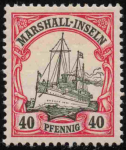 Marshall-Inseln Deutsche Post Michel 19 * ungebraucht Kaiseryacht