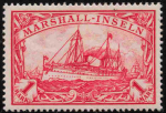 Marshall-Inseln Deutsche Post Michel 22 * ungebraucht Kaiseryacht